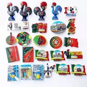 厂家批发葡萄牙纪念品冰箱磁铁带旅游纪念品