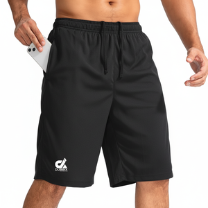 Pantalones cortos de baloncesto para hombre con bolsillos con cremallera, pantalones cortos ligeros de secado rápido de 11 "para hombre, pantalones cortos atléticos para gimnasio y Fitness - Product Image 1