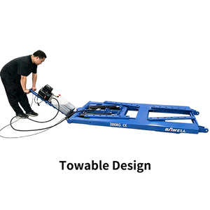 Pont élévateur <span class=keywords><strong>à</strong></span> ciseaux CE 3 tonnes, 1,2 m, étanche, portable, sans fosse, pour lavage de voitures et garage domestique - Product Image 5