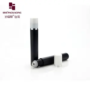 Manufacture Supplier Eye Roll On Bottle 15ml Black Roller Bottle for Men Eye Serum