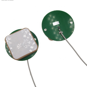 Factory Customized 25x25mm Ceramic Round Circular <b>Patch</b> WiFi 2.4GHz Passive Antenna with 1.13mm <b>Cable</b> UFL Connector. - Product Image 1