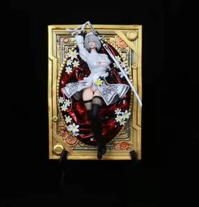 Figura de Anime NieR <span class=keywords><strong>Automata</strong></span> de 32cm, HUNTER 2B <span class=keywords><strong>2a</strong></span> YoRHa No.2, modelo de marco de fotos tipo B, estatuas de PVC, regalos, juguetes para niños - Product Image 3
