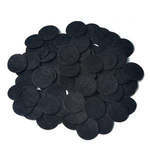 2Mm Dày 1 "DIY Vòng Tròn Dính Cảm Thấy Vải Trong Màu Đen Cho Nghệ Thuật Và Thủ Công Dán Sáng Tạo Đồ Chơi Trang Trí Dự Án - Product Image 1