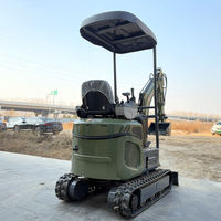 Mini-excavatrice sur chenilles de 1,2 à 1,3 tonne à bas prix, fabriquée en Chine, moteur diesel Euro5, efficace, robuste, petite pelleuse