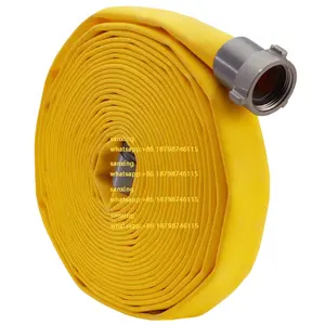 2-Inch Canvas Fighting Fire Hydrant Flat Lay Sprinkler Valve 100m PVC Rubber Hose Indoor Pvc Firefighting Equipment Accessories