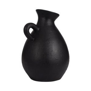 Vaso in terracotta con manico per decorazioni da soggiorno, complemento d'arredo per camera da letto, ufficio, centrotavola - Product Image 3