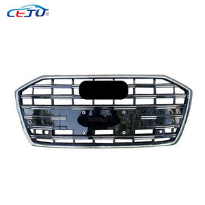 Kit de carrocería de accesorios de coche ABS plateado, parrillas de malla de parachoques delantero, Parrilla para Audi <span class=keywords><strong>A6</strong></span> <span class=keywords><strong>S</strong></span> <span class=keywords><strong>Line</strong></span> S6 Avant <span class=keywords><strong>Allroad</strong></span> C8 4K 2019-2024 - Product Image 2