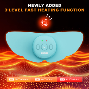 Electrodos Portátiles con Vibración de Bajo Pulso para Masaje Abdominal, Alivio del Dolor Menstrual, Unidad TENS con Calor - Product Image 4