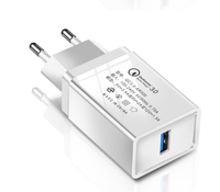 QC3.0 chargeur à Charge rapide 5v 3a chargeur USB à Charge Flash différentes couleurs disponibles pour Apple Android