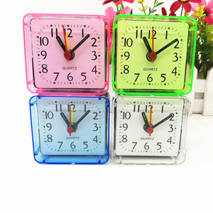Reloj despertador de escritorio portátil lindo Mini dibujos animados multifunción viaje cama pitido Despertadores decoración del hogar - Product Image 1