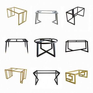 X Shape Metal <b>Table</b> <b>Legs</b> Cast Iron Steel Modern Design Black/Clear Powder Coated Finish Bedroom Farmhouse Outdoor Living Room - Product Image 5