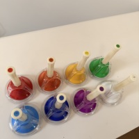 Education Children Rainbow Colors Toy Musical Instrument Rainbow Hand Bell