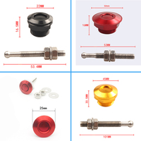 Kit de goupilles de verrouillage à bouton-poussoir pour capot moteur de voiture, bouton de verrouillage à vis 25/30/32/45mm, loquet à dégagement rapide 22mm