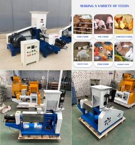 Ligne de production de granulés d'aliments secs <span class=keywords><strong>pour</strong></span> chiens AINUOK et machine de fabrication d'aliments <span class=keywords><strong>pour</strong></span> animaux de compagnie/<span class=keywords><strong>chiot</strong></span>/chat/poisson avec moteur/PLC, capacité de 200 kg/h, 380 V - Product Image 5