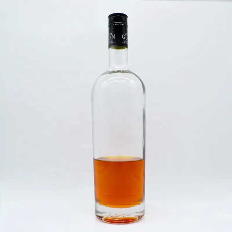 Emballage clair de bouteilles de boissons alcoolisées de 375ml, 700ml, 750 ml, pour thé, whisky, champagne, spiritueux