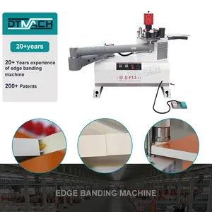 DTMACH F13 furniture semi-automatic folding arm manual mini wood pvc round edge banding machine