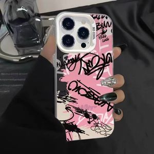 Funda para Teléfono Móvil de TPU y PC con Estampado Rosa y Letras en Inglés, Electrochapada en Plata, para <span class=keywords><strong>iPhone</strong></span> Xr Xs <span class=keywords><strong>11</strong></span> 12 13 14 15 16 17 18 <span class=keywords><strong>Pro</strong></span> <span class=keywords><strong>Max</strong></span> - Product Image 4