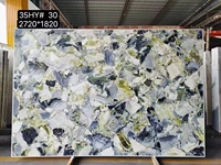 Plaque d'onyx jadeite froide translucide, marbre vert forêt tropicale, marbre vert émeraude, onyx pour panneau mural et table