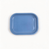 Plateau de service en fer blanc 18x14cm avec logo personnalisé pour rouleaux et papier à rouler, vente en gros
