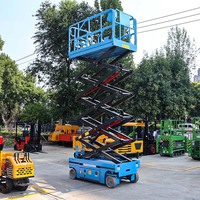 Plateforme élévatrice mobile à ciseaux avec garde-corps intégré pour la réparation et la décoration des hôtels et centres commerciaux (vente en gros)