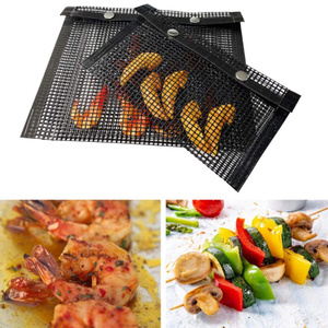Soldes de liquidation Sac de grillade en maille antiadhésive pour <span class=keywords><strong>barbecue</strong></span>, panier de grillade, outils de <span class=keywords><strong>barbecue</strong></span>, filet, sac pour viande, pique-nique - Product Image 2