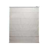 Stores romains simples personnalisés pour bureau et maison, stores romains électriques en aluminium avec rail de rideau intégré pour fenêtres françaises