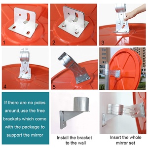 47 \ "120cm cam Polycarbonate lồi gương an toàn mới không thể phá vỡ giao thông gương cho sử dụng ngoài trời - Product Image 5