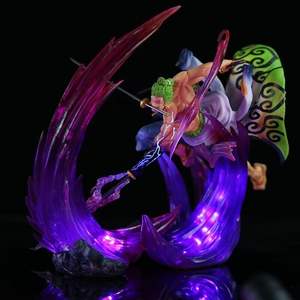 Figurine d'anime en PVC de haute qualité de Roronoa Zoro, <span class=keywords><strong>pays</strong></span> de Wano, trois épées, 24 cm, jouet, statue de <span class=keywords><strong>manga</strong></span> - Product Image 1