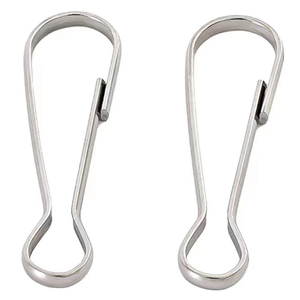 Nindejin 10 pièces/sac Mousquetons à ressort en acier inoxydable 304 de 16 mm à 60 mm pour cordons et fermetures éclair Modèle 304-ZDK - Product Image 1