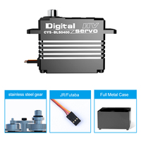 CYS-BLS0400 72г Бесщеточный сервопривод с широким диапазоном напряжения, крутящий момент 30-50 кг.см, стальные шестерни, цельнометаллический корпус для человекоподобных роботов и радиоуправляемых моделей