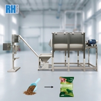 Mélangeur de rubans automatique, machine de mélange de poudre, ligne de production, capacité de séchage, moteur DC, capacité 1000L, acier inoxydable SUS304