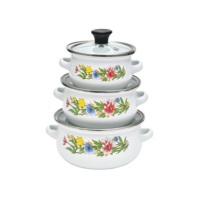 Ensembles de casseroles de revêtement d'émail de fonte de Offre Spéciale Ensembles d'ustensiles de cuisine