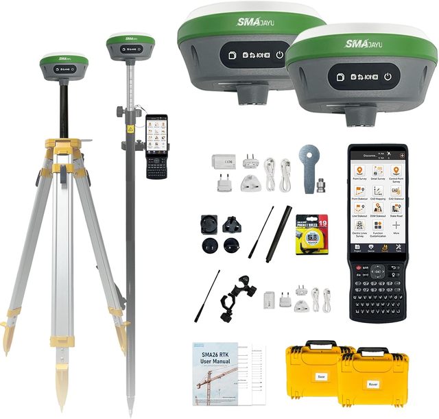 Advanced High-Performance 1408 Channels GNSS RTK ReceIver SMA26Plus Base and Rover Station