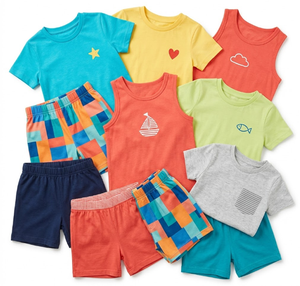 Liquidazione: T-shirt per bambini all'ingrosso a prezzi convenienti, lotto misto casuale di <span class=keywords><strong>abbigliamento</strong></span> estivo, <span class=keywords><strong>stock</strong></span> assortito per bambini da 0 a 12 anni - Product Image 1