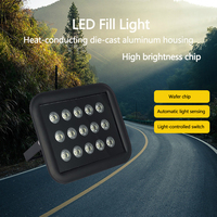 Projecteur LED CCTV haute puissance 15W 220V avec infrarouge IR, lumière blanche LED pour caméra, indice de protection IP65