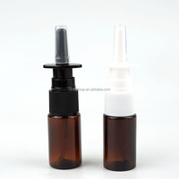 Flacon pulvérisateur nasal en PET coloré de 10 ml, flacons pulvérisateurs en plastique avec pompe nasale et buse à fine brume, flacon de voyage portable