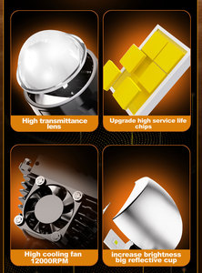 Faro Delantero GPNE P5 Súper Brillante, Luz Alta y Baja, Lente de Proyector Bi-LED para Automóvil, 2.5 Pulgadas - Product Image 6