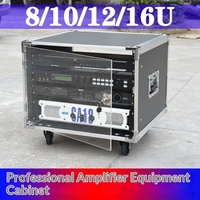 Flight case en aluminium 4U 6U 8U 12U 16U pour DJ, mixeur, amplificateur, équipement audio, transport, antichoc, robuste