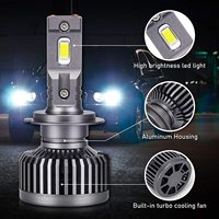 Ampoules de phare LED G65, version améliorée 2020, puces LED à double matrice, ampoule de phare H7 11000lm 65W 5500K blanc, ampoules LED H11