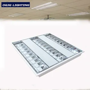 Office Lighting Indoor Square Aluminum Louver and Reflector Recessed Ceiling Led Grille Light