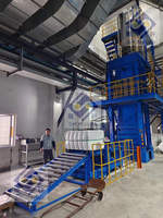 Machine d'emballage à chambre simple/double pour fibres de polyester en vrac