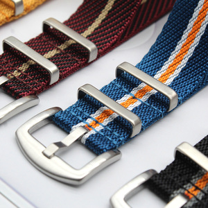 Usine en gros une pièce de bracelets de montre en nylon 18mm 20mm 22mm bracelets de montre en nylon sergé avec boucle lourde G10 - Product Image 4
