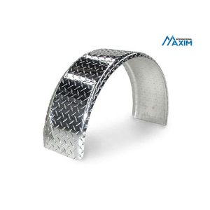 Aleación de aluminio Robusto construido Acero Diamante Placa Redondo <span class=keywords><strong>Remolque</strong></span> <span class=keywords><strong>Guardabarros</strong></span> Eje único <span class=keywords><strong>Guardabarros</strong></span> - Product Image 1