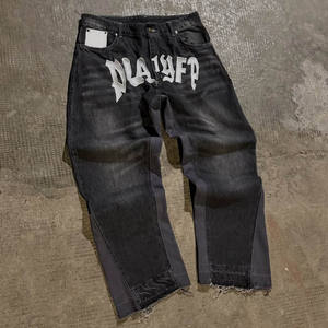 Pantalones Vaqueros de Mezclilla Bordados Personalizados para Hombre, Jeans de Diseñador - Product Image 1