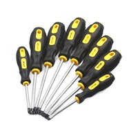 Tournevis à tête plate Phillips double usage de qualité industrielle à haute dureté avec manche en plastique Cr-V 6 pouces (150 mm)