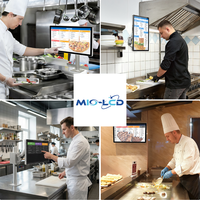 Pantalla Táctil Comercial para Cocina de 24 Pulgadas, 8+128GB RK3588S2 6 TOPS, Compatible con Varios Sistemas CMS de Software de Pedidos