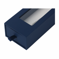Boîte à collier personnalisable de luxe avec doublure en éponge Stratification mate en carton de 2mm d'épaisseur