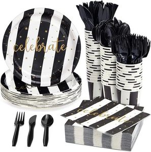 Ensemble de vaisselle jetable personnalisé DAMAI pour fête de remise de diplôme, assiettes en papier jetables imprimées pour la remise de diplôme - Product Image 1