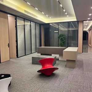 <span class=keywords><strong>Puerta</strong></span> de Partición Modular de Diseño Moderno, de Aluminio de 5 mm de Espesor, Vidrio Templado, Instalación Rápida, para Oficinas y Salas de Estar - Product Image 1