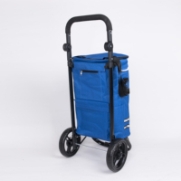 Sac de courses pliable, chariot de supermarché en Aluminium, pour légumes